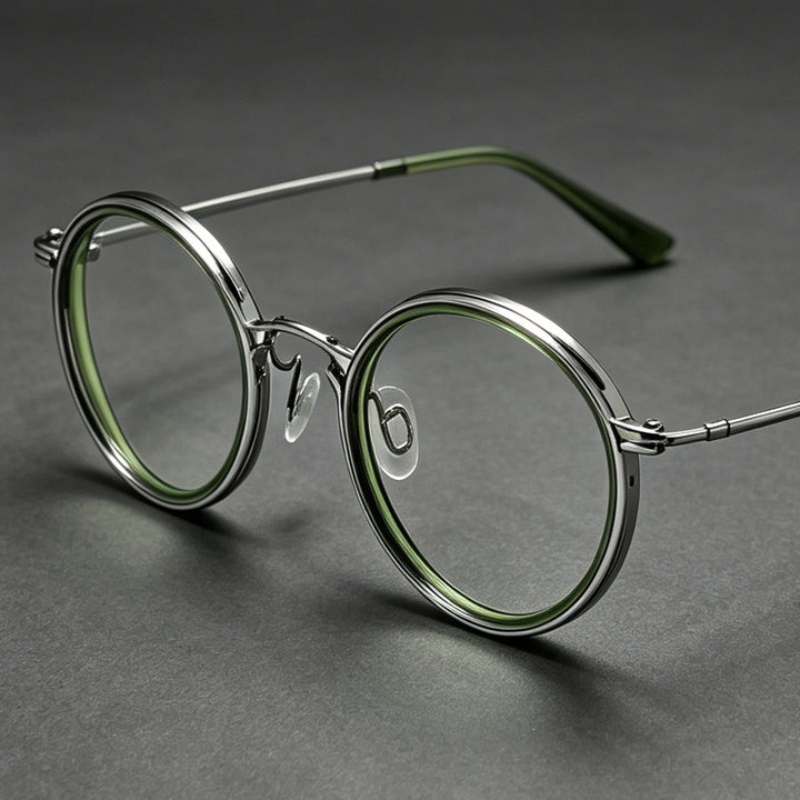 Fashionable Round Frame Glasses Bowlift