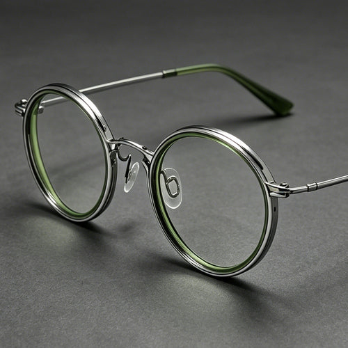 Fashionable Round Frame Glasses Bowlift