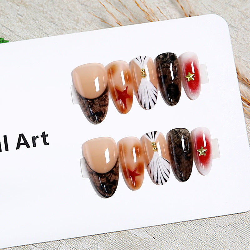 Artful Nail Tips with Glamorous Design Bowlift