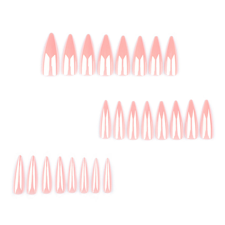 Artful Stiletto Nails with High Gloss Finish Bowlift