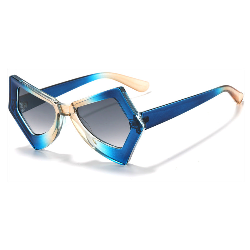 Geometric Frame Fashion Sunglasses