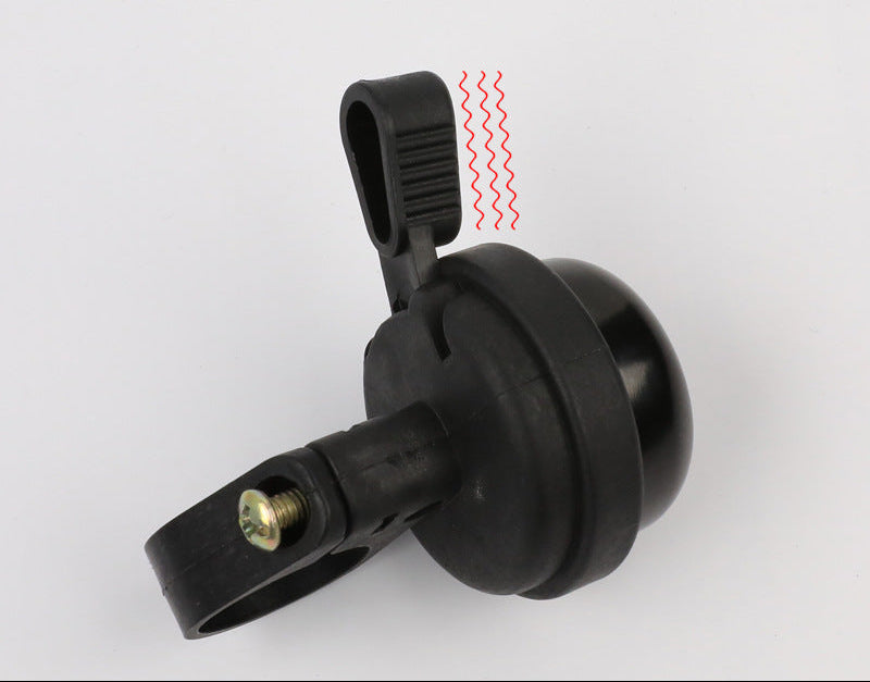 vintage pull style bicycle bell with universal handlebar clamp and tactile lever Bowlift