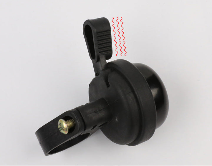 vintage pull style bicycle bell with universal handlebar clamp and tactile lever Bowlift