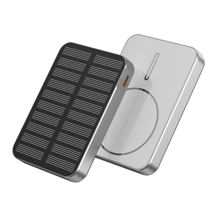 Solar-powered power bank with fast charging function and LED light Bowlift