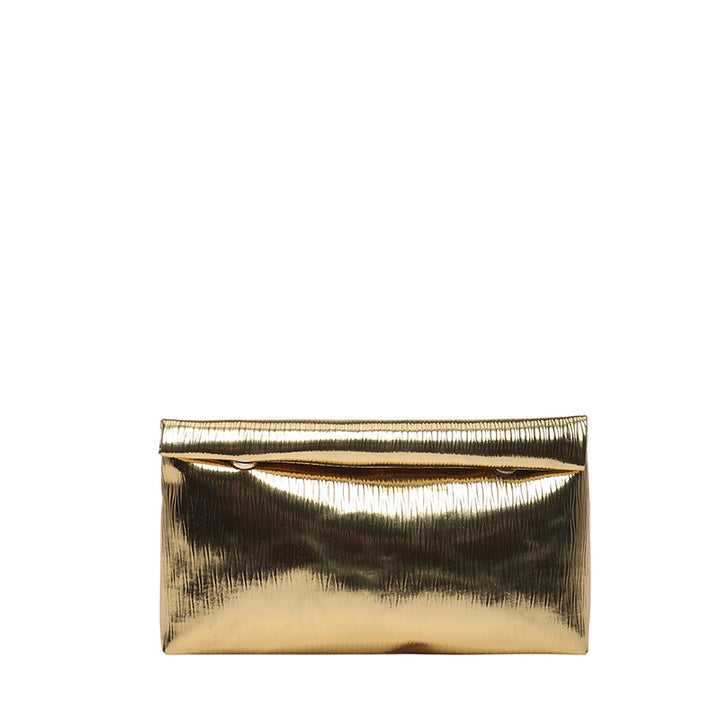 WoGlossy Textured Clutch Purse Bowlift