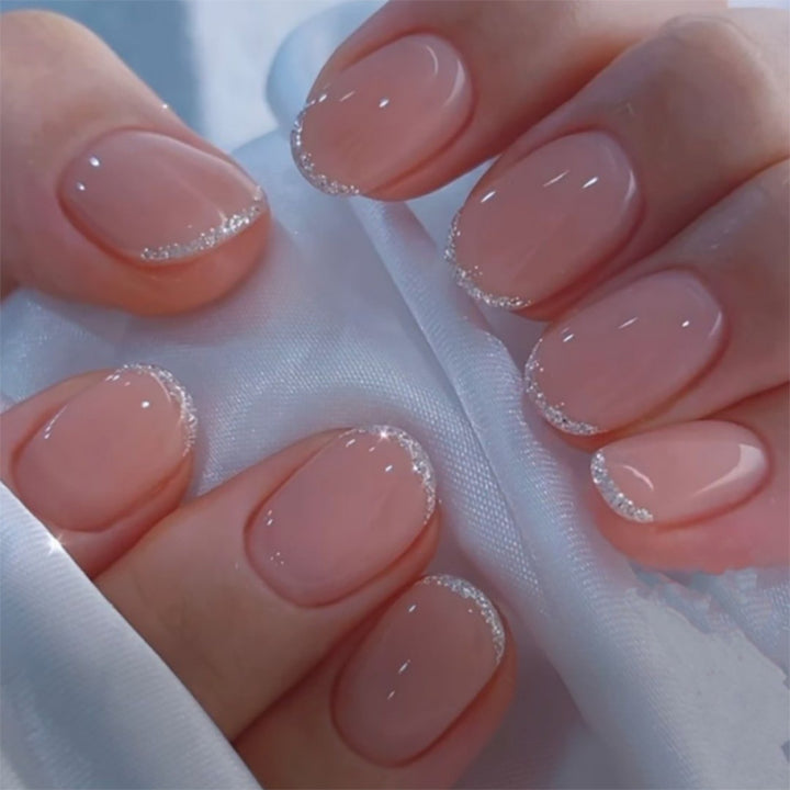 Artful stiletto nails with glitter accents Bowlift