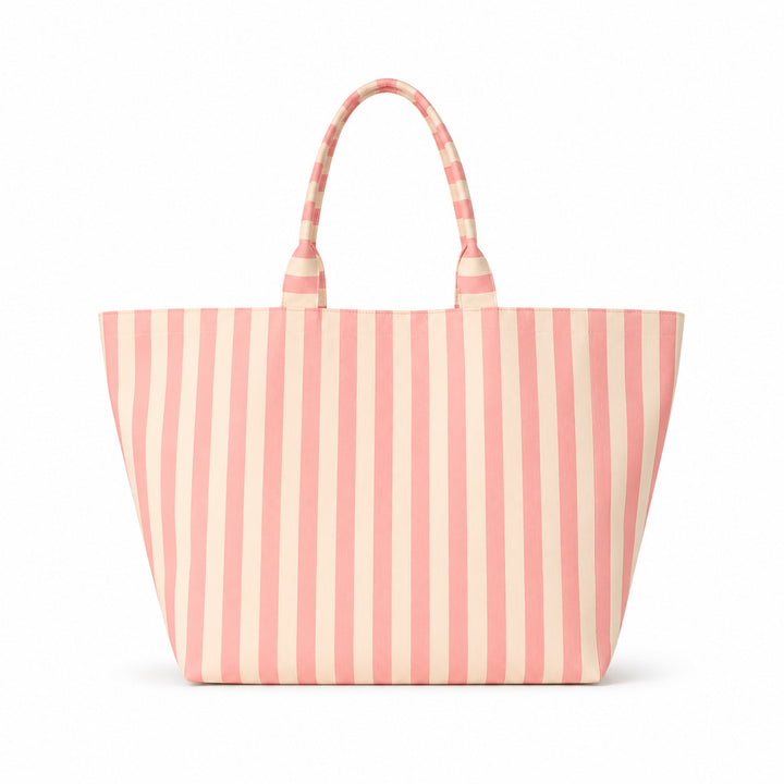 Beach bag with width, water-repellent stripes Bowlift