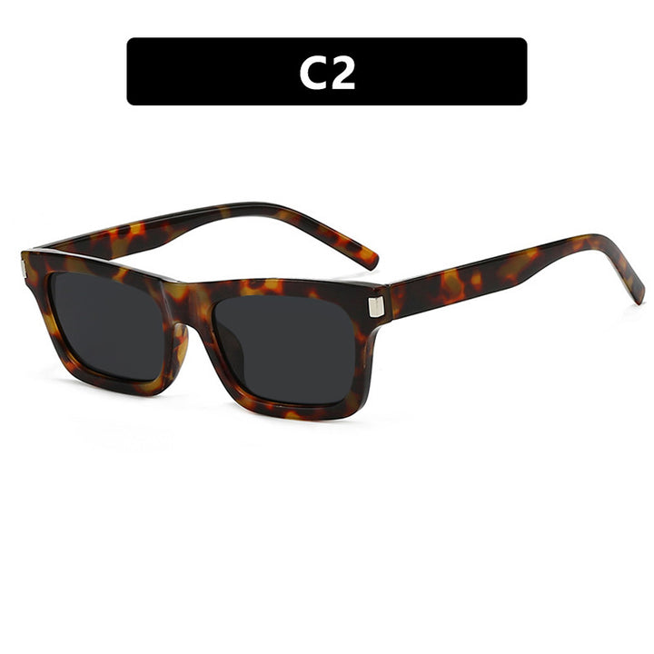 Women's square sunglasses with transparent lenses and stylish design Bowlift