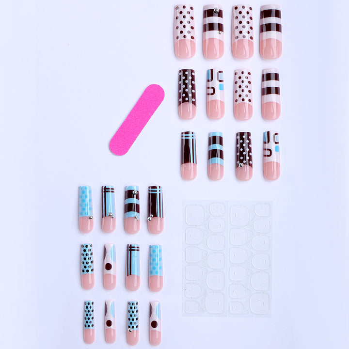 Artificial Fingernails with Creative Design Bowlift