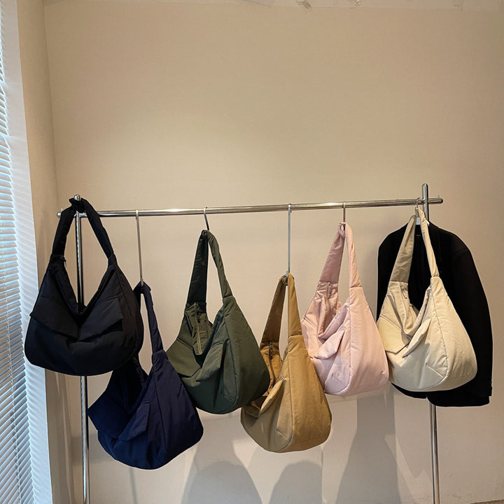 Soft Fabric Shoulder Hobo Bag Bowlift