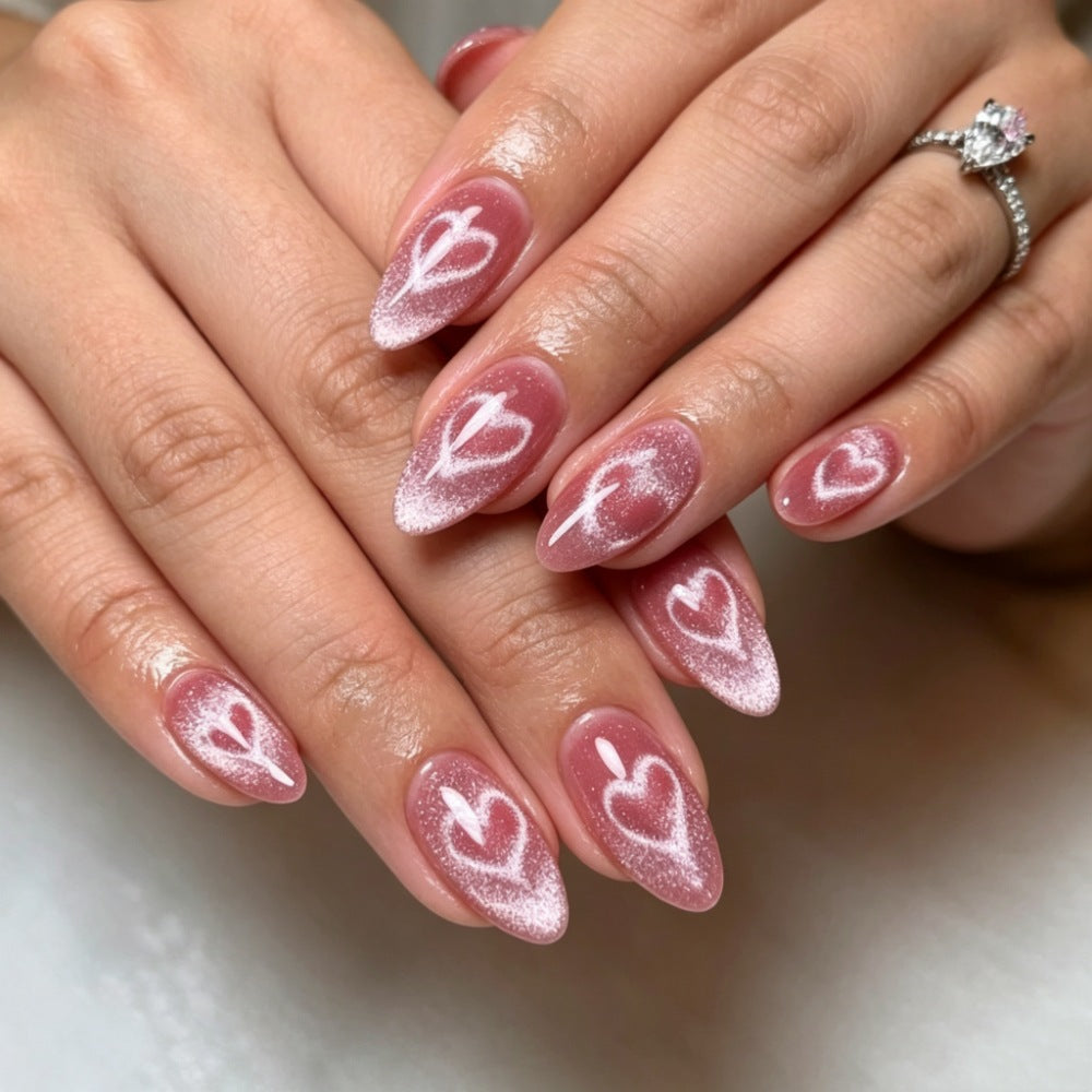 Artificial nails with modern night motif Bowlift