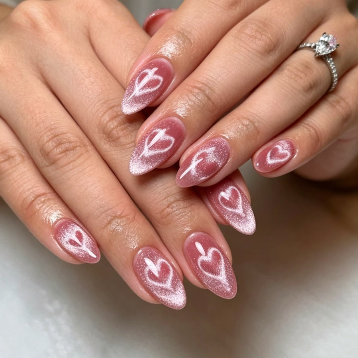 Artificial nails with modern night motif Bowlift