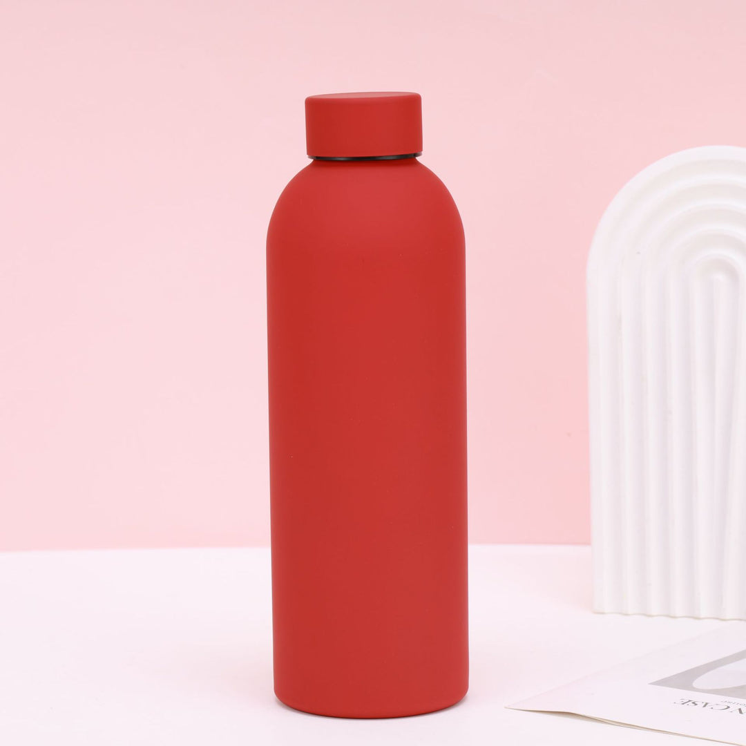 Double-Wall Insulated Stainless Steel Vacuum Bottle with Matte Silicone Sleeve Bowlift