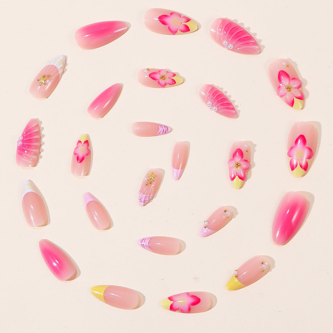 Artisan Floral Nail Art Bowlift