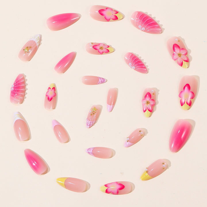 Artisan Floral Nail Art Bowlift