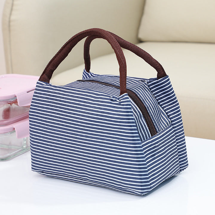Insulated Striped Lunch Bag Bowlift
