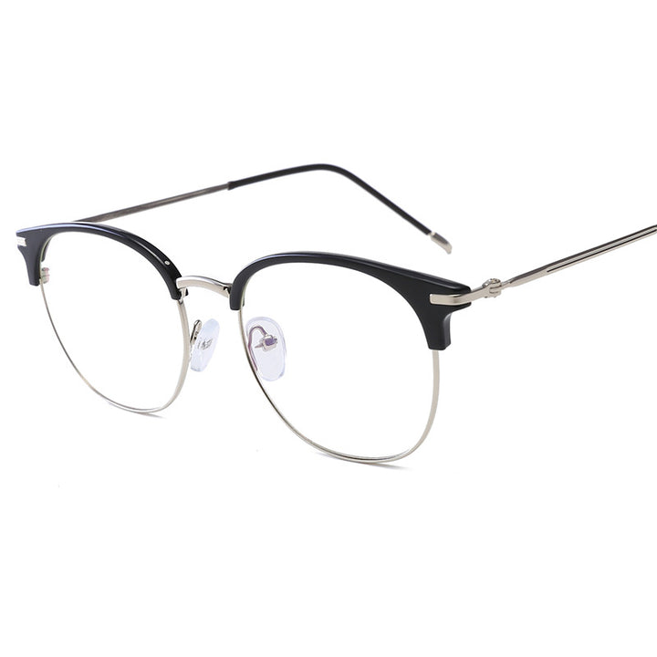 Women's fashionable cat-eye glasses with delicate metal frame Bowlift
