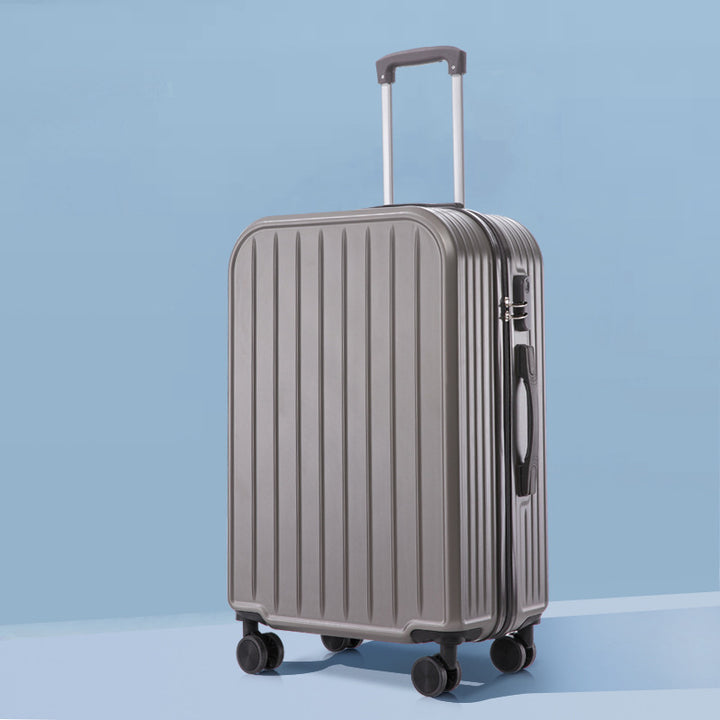 Unisex Stylish Ridged Hard-Shell Suitcase Bowlift