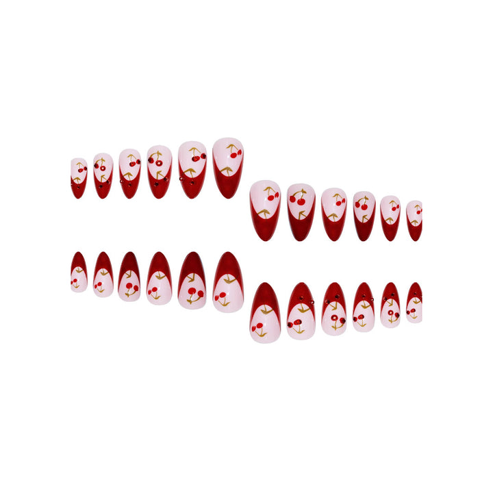 Artistic Cherry Blossom Press-On Nail Set Bowlift