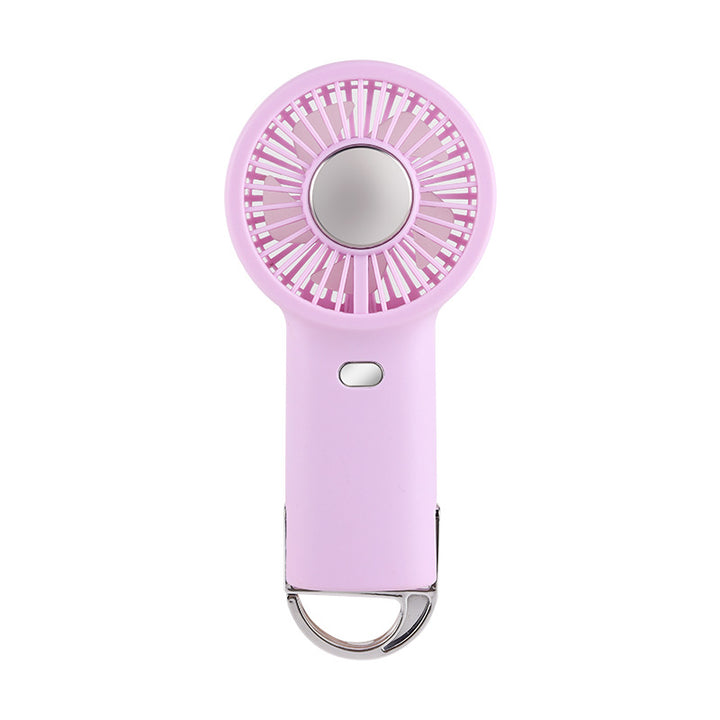Ladies Portable Hand Fan with Integrated Keychain Bowlift