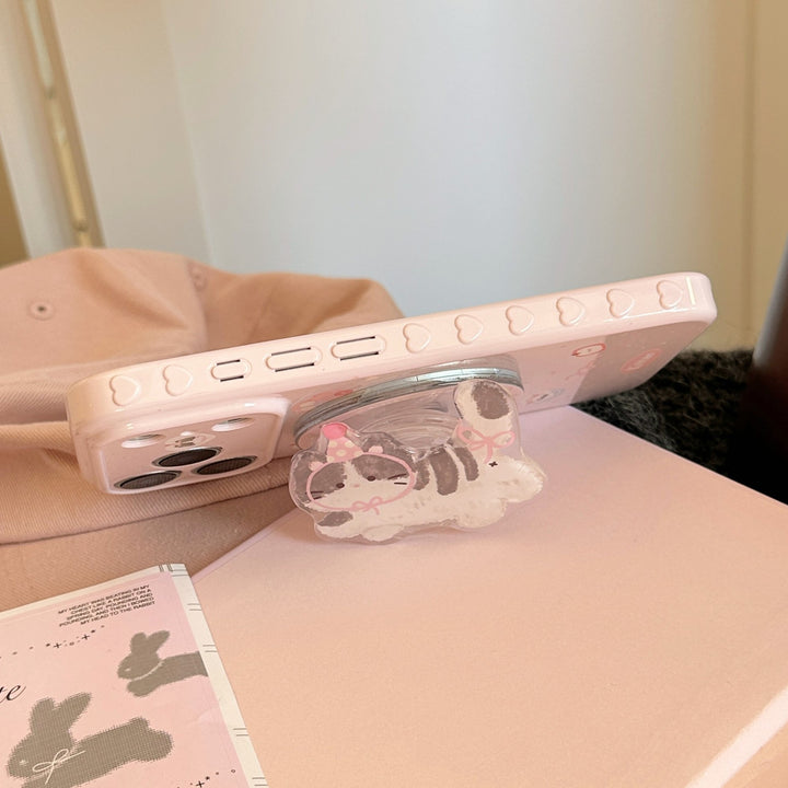 Smartphone Finger Holder in cute cat design Bowlift