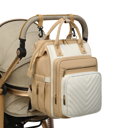Trendy Quilted Multi-Functional Backpack Bowlift