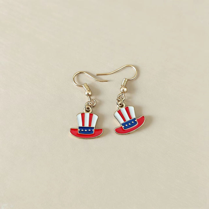 Women's nan grosgrain ribbon bow dangle earrings with fishhook findings and lightweight design Bowlift