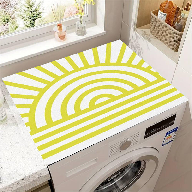 Floral Patterned Washing Machine Cover