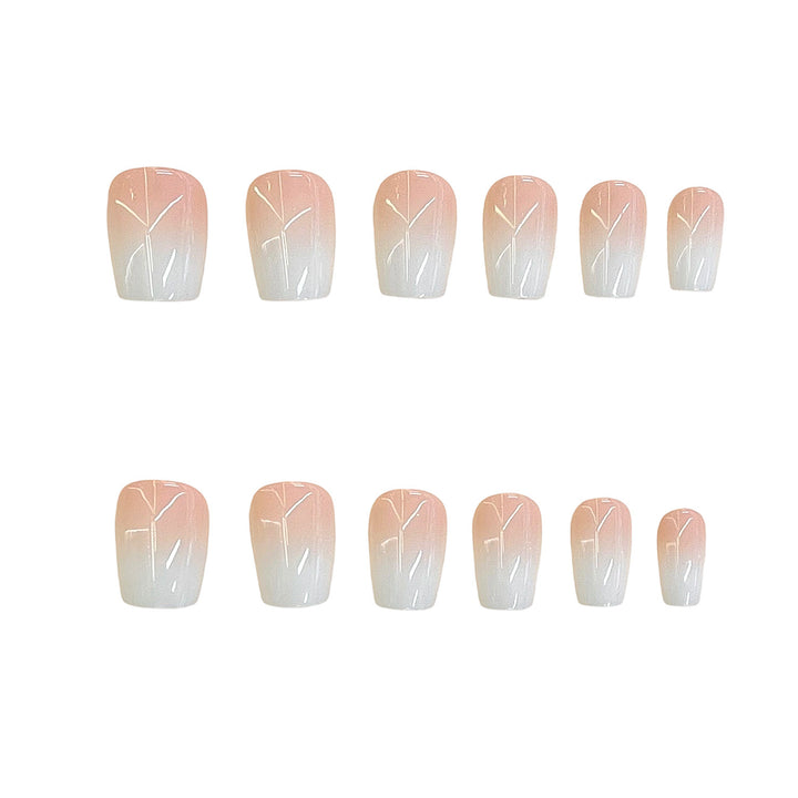 Premium Natural Finish Press-On Nail Set Bowlift