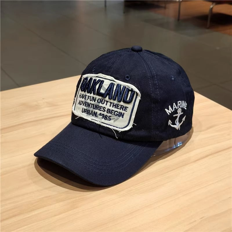 Women's Vintage-Inspired Embroidered Cap Bowlift