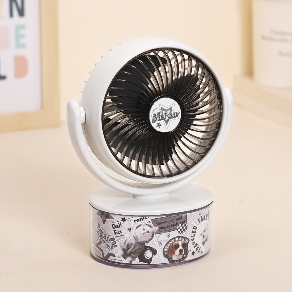 Women's Portable Cooling Fan with Animal Design Bowlift