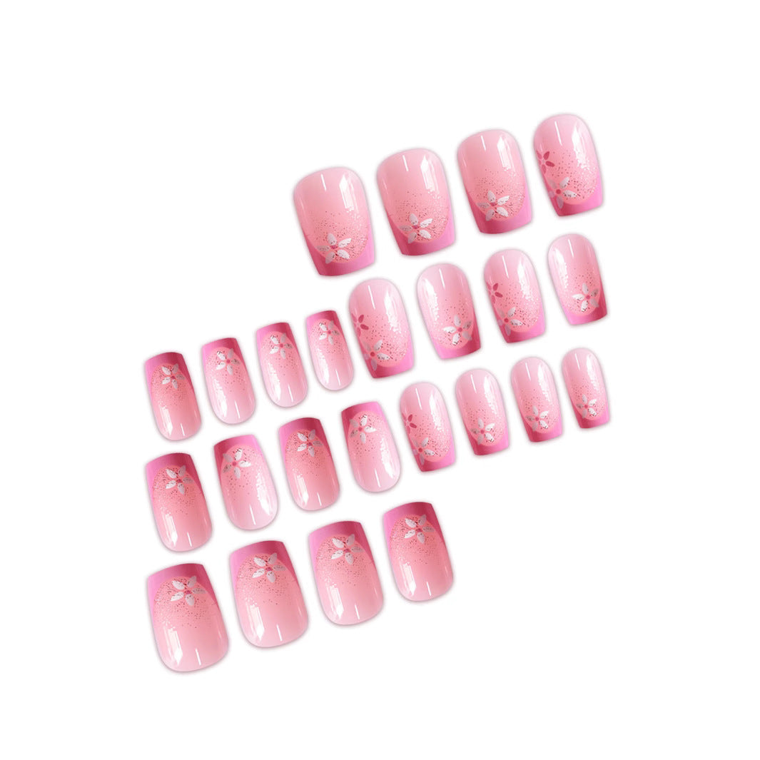 Floral Ombre Press-On Nails Bowlift