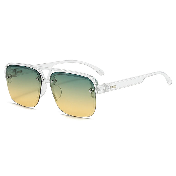 Women’s fashionable square sunglasses with transparent frame Bowlift
