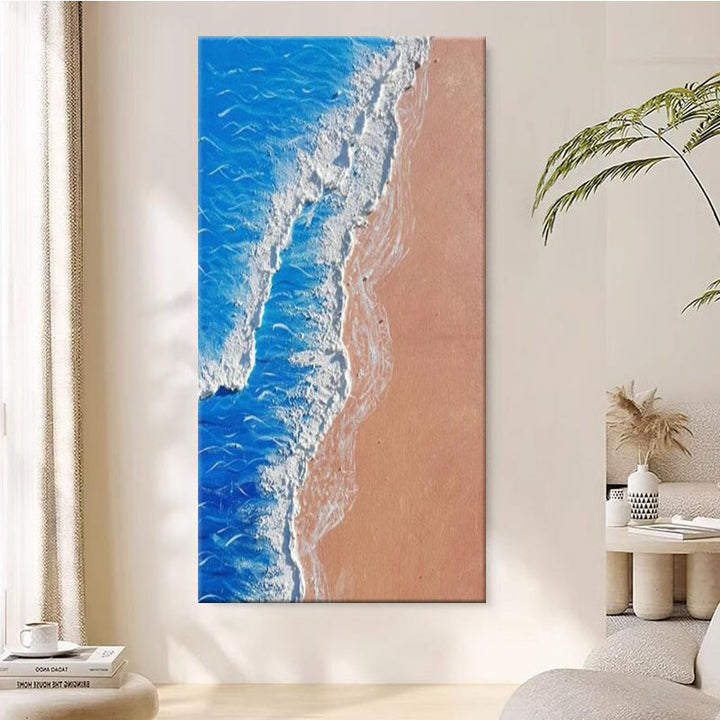3D Ocean Waves Canvas Artwork