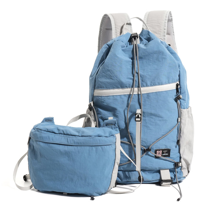 Lightweight Multi-Pocket Backpack with Detachable Pouch Bowlift