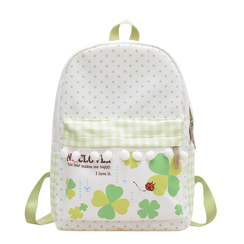 Playful Patterned School Backpack
