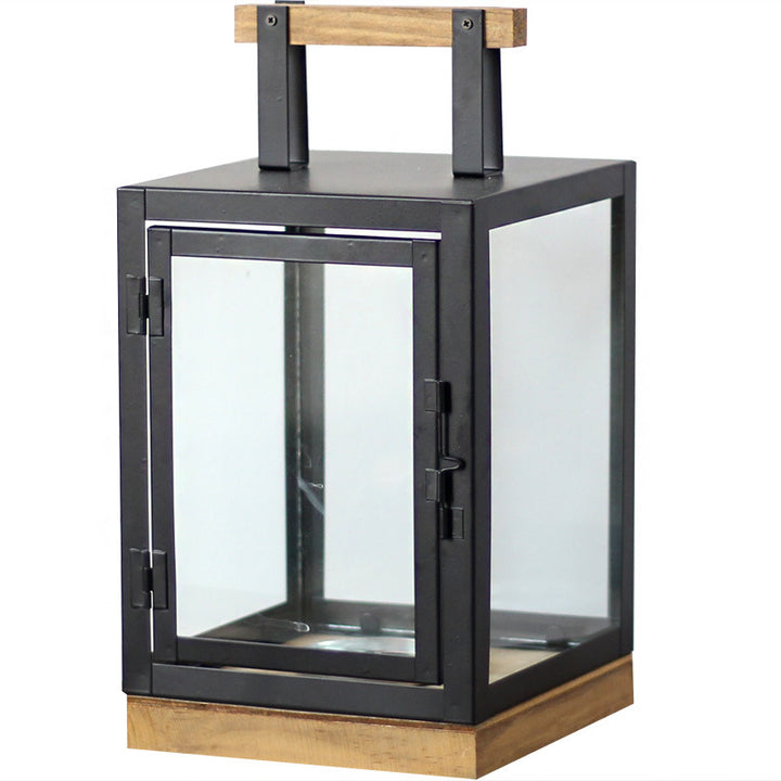 Decorative Lantern with Wooden Handle Bowlift