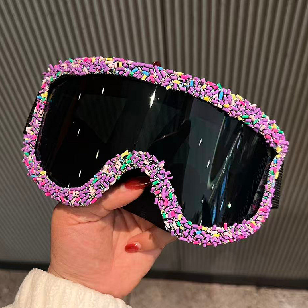 Women's stylish ski goggles with unique decor Bowlift