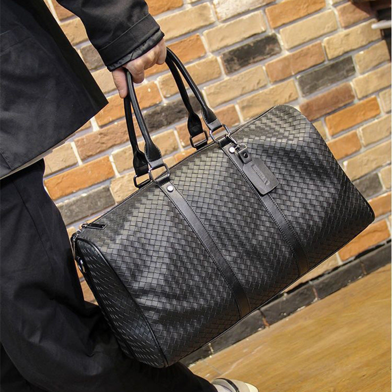 Stylish and Spacious Travel Bag in Elegant Woven Design Bowlift