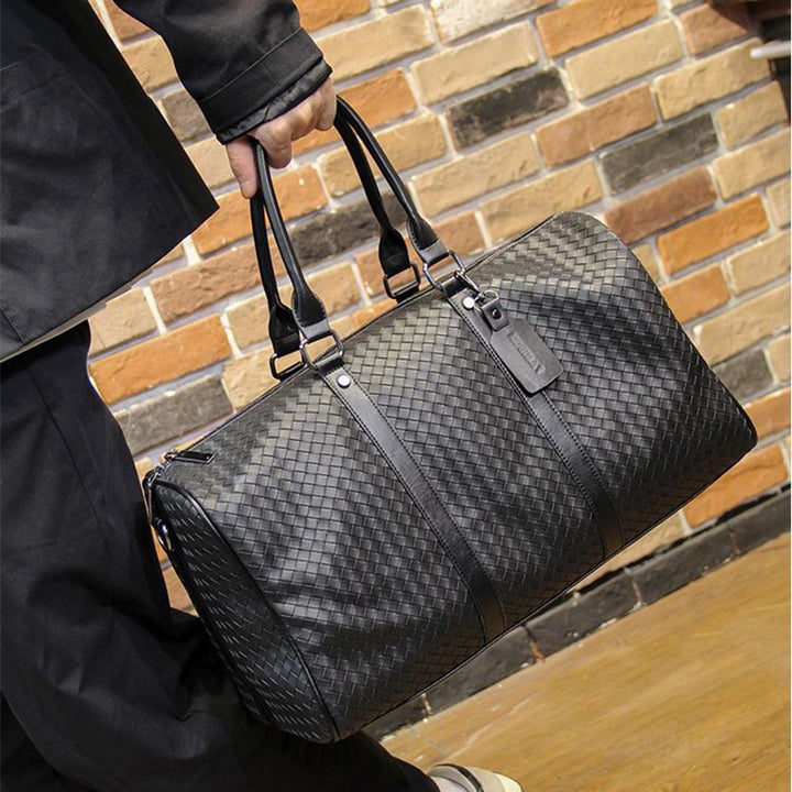 Stylish and Spacious Travel Bag in Elegant Woven Design Bowlift