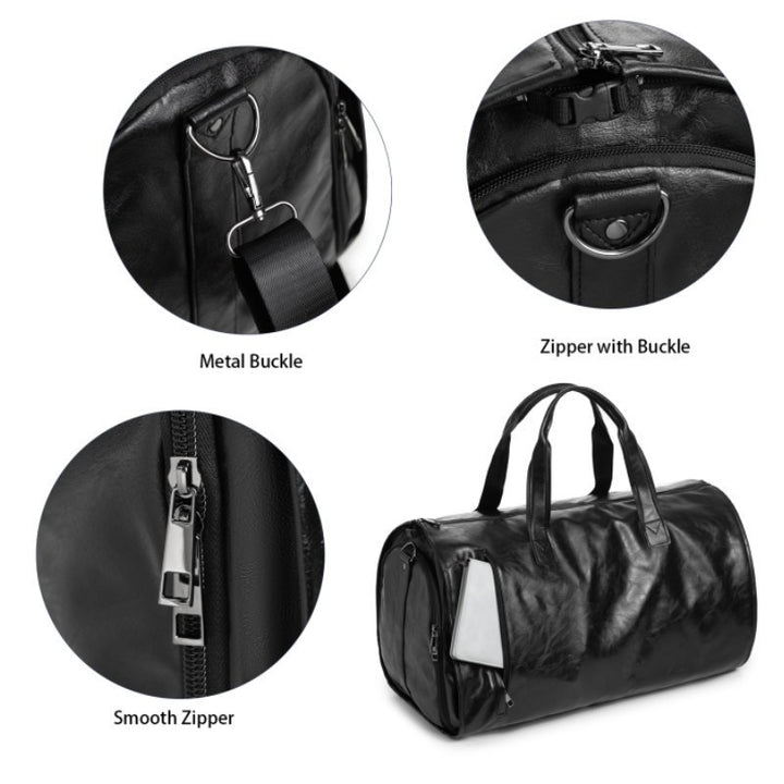 Premium Leather Duffle Bag Bowlift