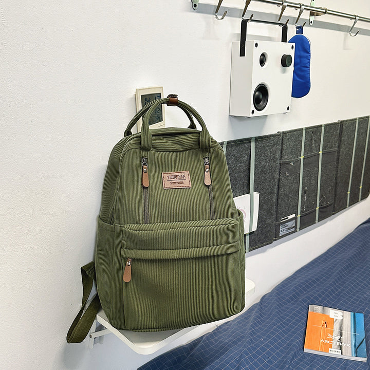 Corduroy School Backpack