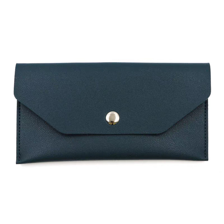 Leather Envelope Sunglasses Case with Snap Closure Bowlift