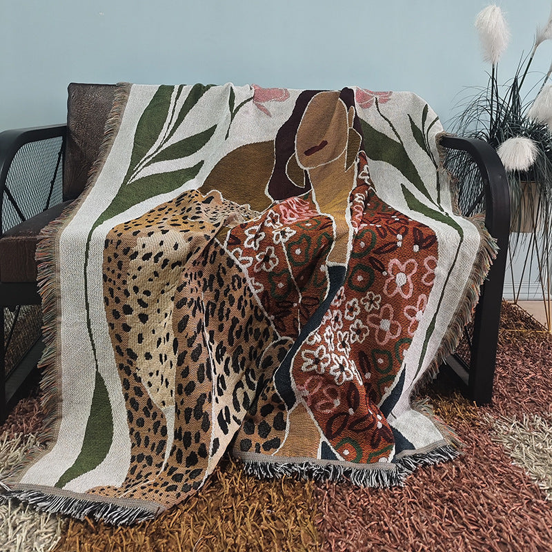 Artistic Bohemian Patterned Throw Blanket
