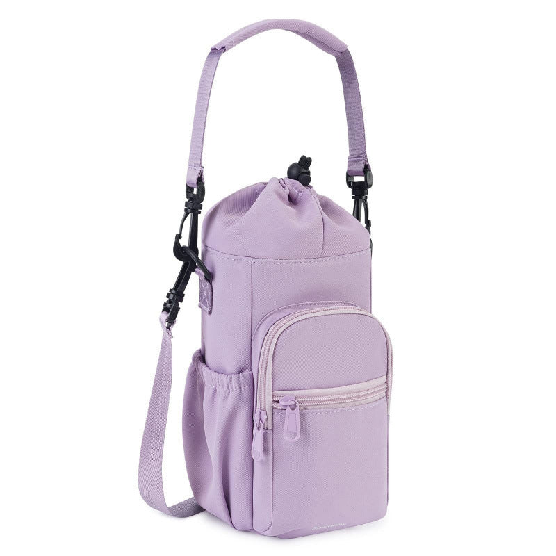 Practical water bottle bag with insulating interior compartment Bowlift