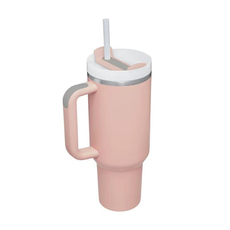 Ladies Insulated Mug with Handle and Practical Straw Bowlift