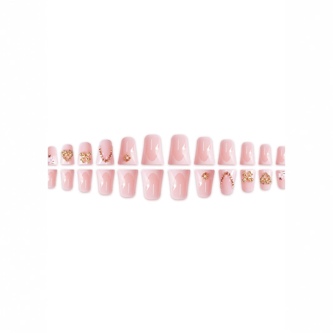 Decorative Rhinestone Nail Extensions Bowlift