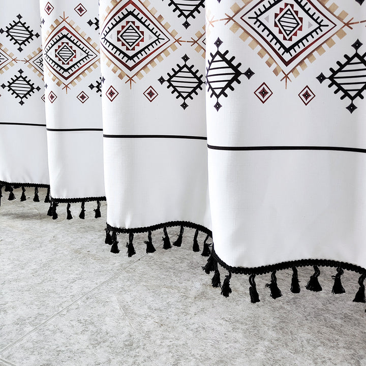 Artistic Patterned Shower Curtain Bowlift
