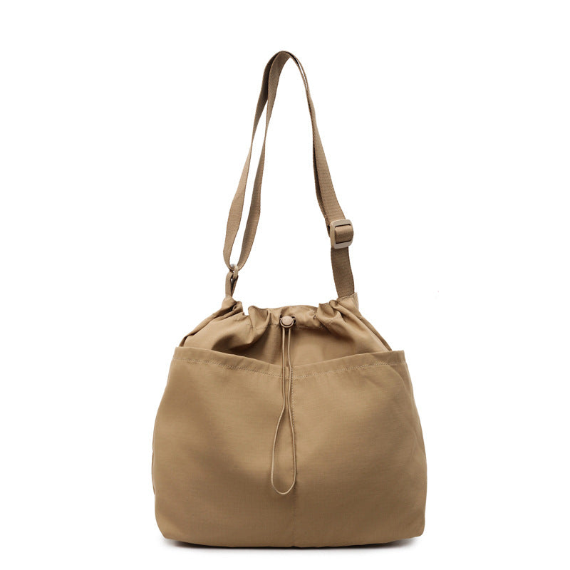 Adjustable Drawstring Shoulder Bag Bowlift