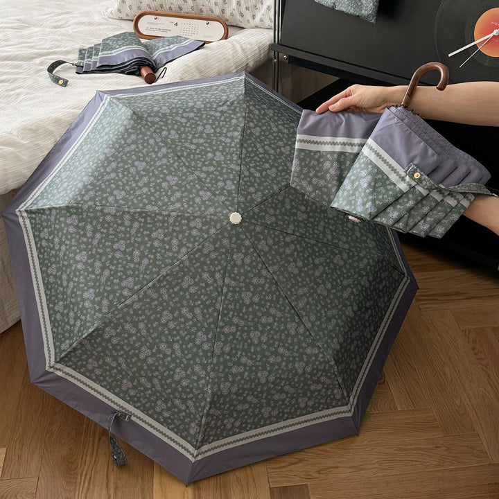 Women's eco-friendly shopping bag with integrated folding umbrella Bowlift